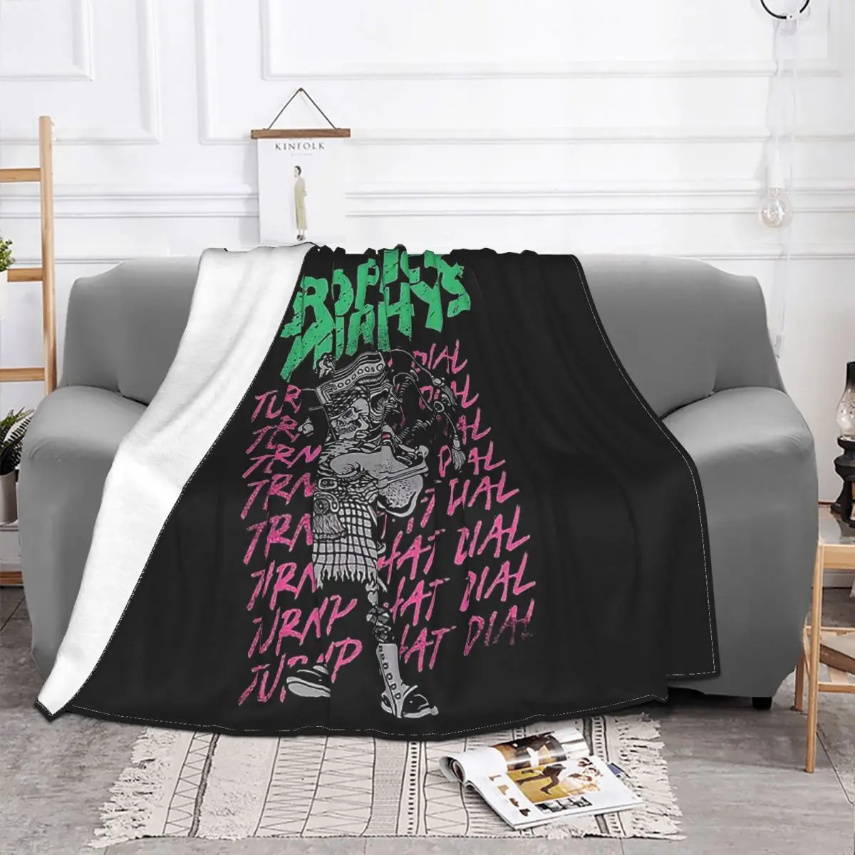 Turn Up Hat Dial Blanket Dropkick Murphys Fleece Velvet Spring Autumn Breathable Plaid Throw Blankets For bed Plush Thin Quilt