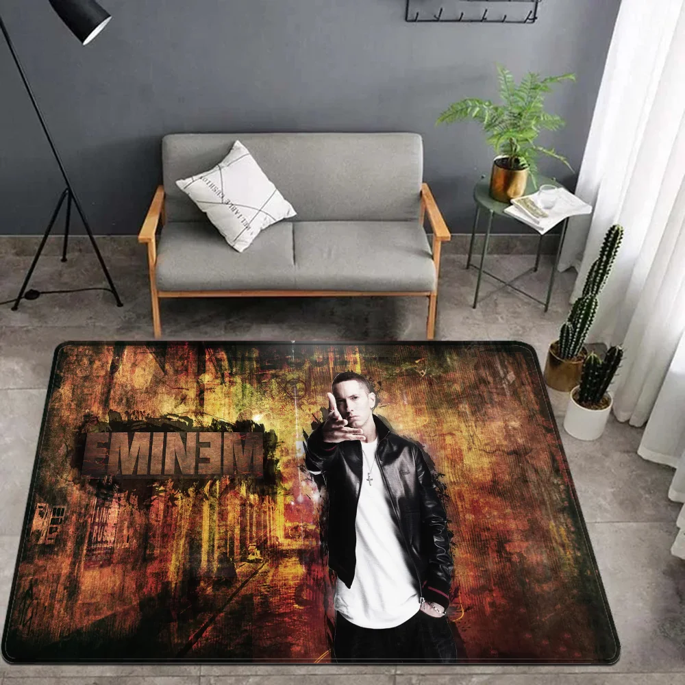 Famous Rapper E-Eminem Door Mat Washable Non-Slip Living Room Sofa Chairs Area Mat Kitchen Bedside Area Rugs