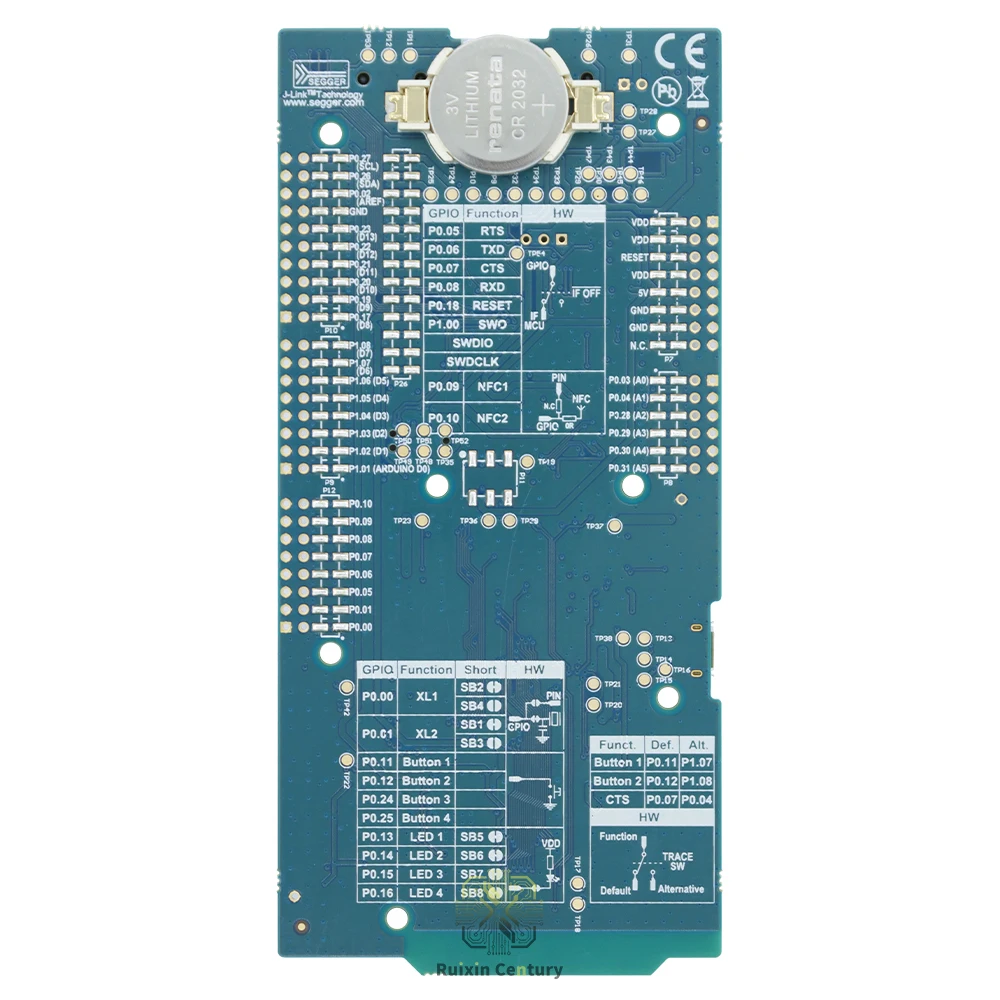 nRF52833-DK SoC BLE Mesh NFC Thread Zigbee Development Board 64MHz 512KB Flash 128KB RAM J-Link Genuine