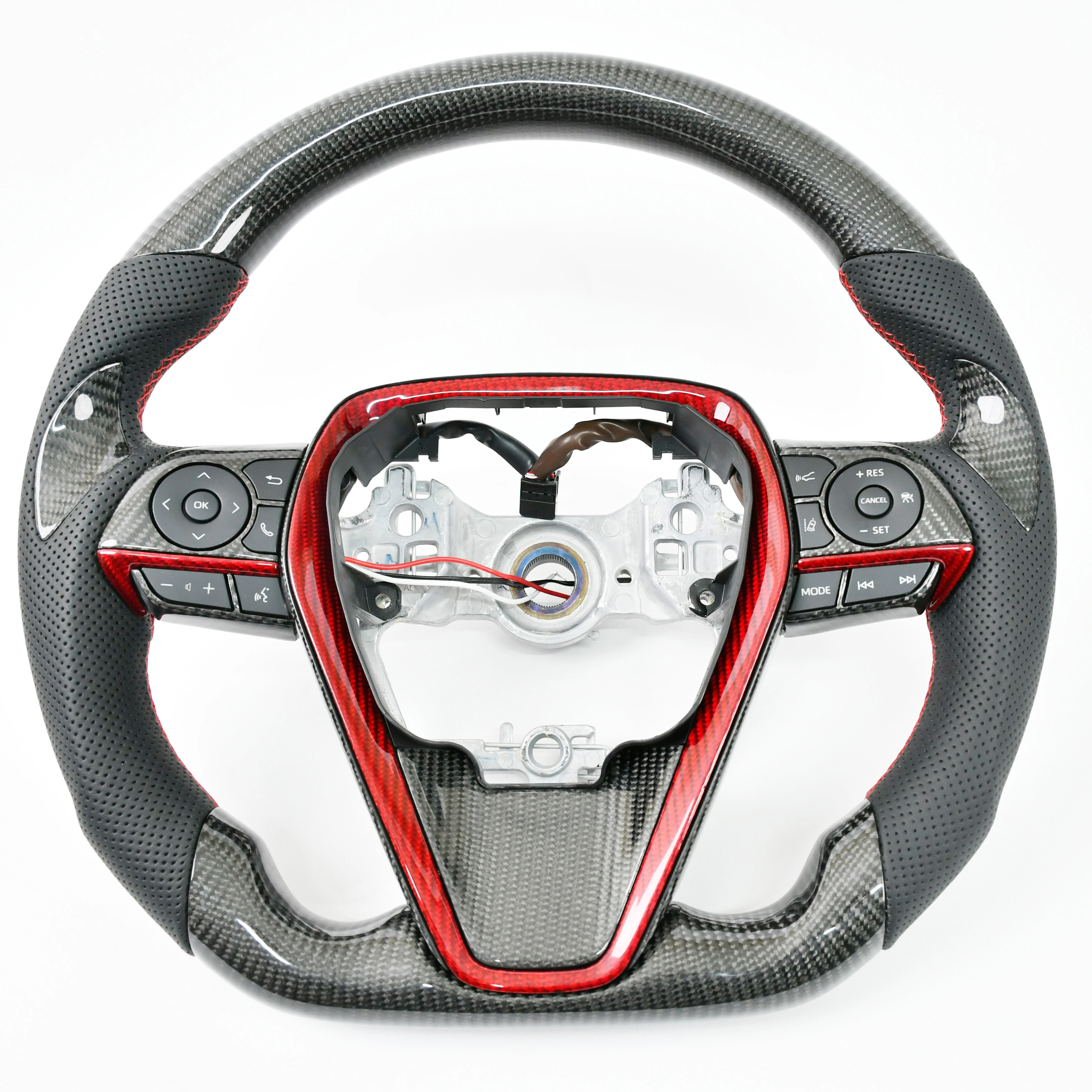 YTcarbon premium custom real  Camry 2020 Year Carbon Fiber Steering Wheel for Avalon carbon fiber auto parts