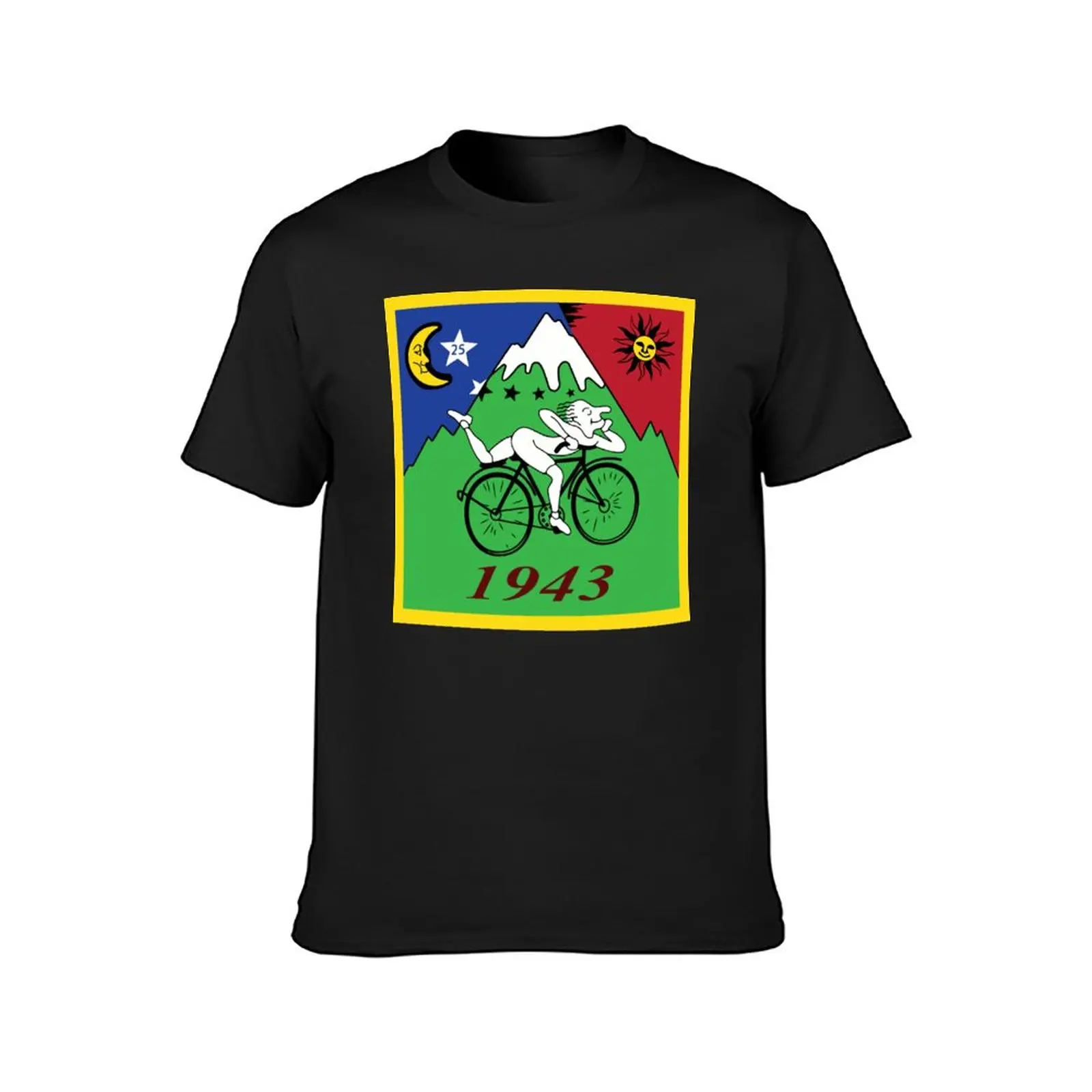 Albert Hoffman Bicycle Day Trending T Shirt Mens 1943 Cycle Lsd Trip Acid Day Funny Printed T-Shirt Crewneck Beach Tops Cotton