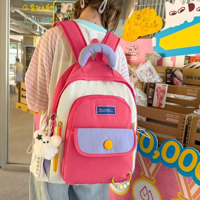 A Multi-layer Waterproof And Stylish Backpack Oxford Large-capacity Simple Commuter Out-of-town Student Backpack