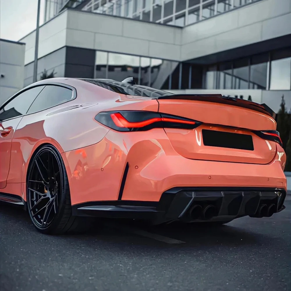 Car Sticker Wrap Film Platinum Coral Orange Color Change Vinyl Film PET Bubble Free Wrapping Decal Car Sticker Interior Exterior