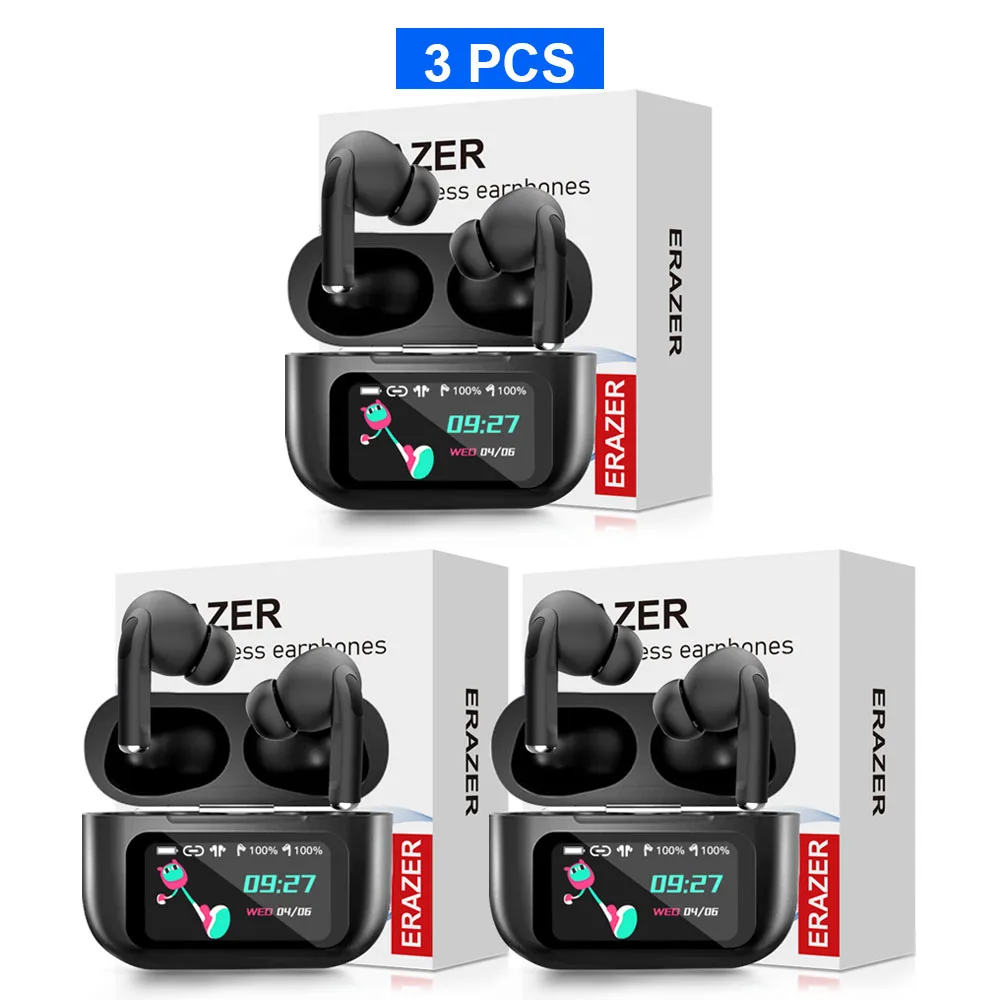 ERAZER Original Wireless Bluetooth Earphones HiFi Headphones HD Stereo Waterproof Earbuds Touch Screen With ANC Noise Reduction
