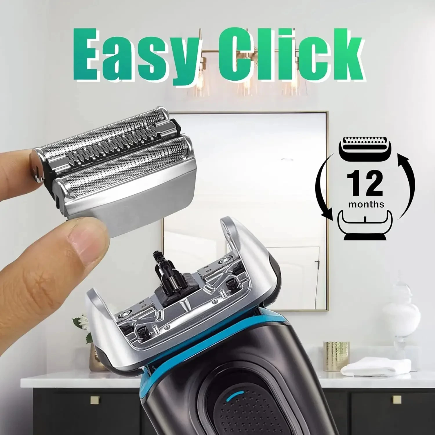 سلسلة رأس بديلة 8 83M متوافقة مع ماكينة الحلاقة الكهربائية Braun S8 8320S,8325S,8330S,8340S,8350S,8345s,8360cc,8365cc, #6