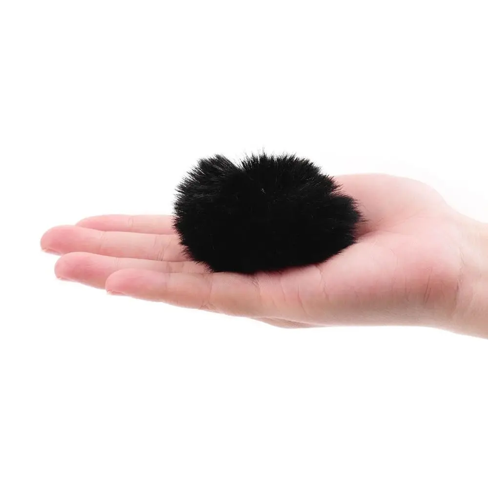 1Pcs Elastic Microphone Windshield Fit 0.5-1.5cm Universal Mic Furry Fur Comfortable Wind Muff Microphones Cover