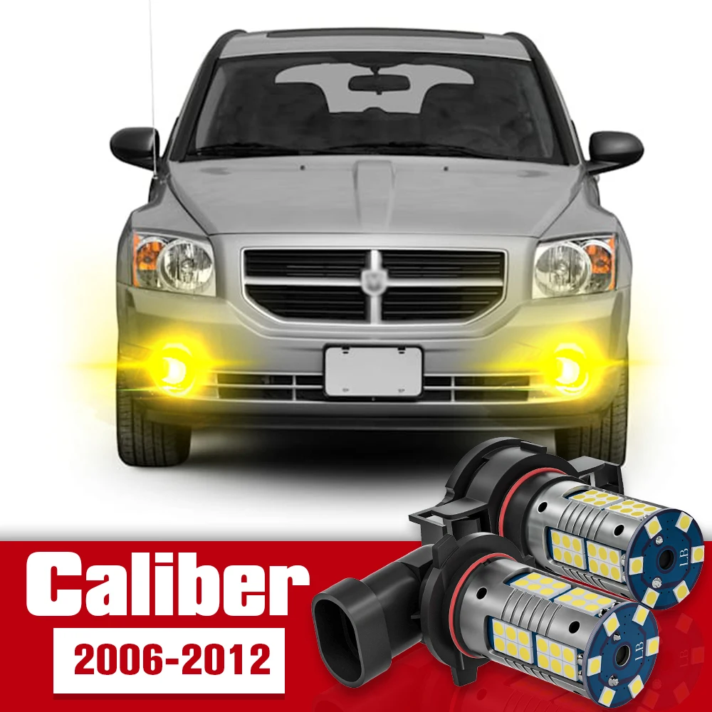 2pcs LED Accessories Front Fog Light Bulb Lamp For Dodge Caliber 2006 2007 2008 2009 2010 2011 2012