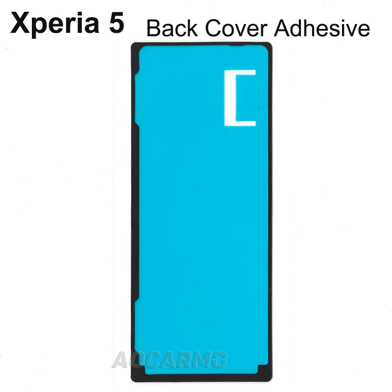 Aocarmo For SONY Xperia 5 / X5 / J8210 J9210 Full Set Adhesive Rear Back Cover Sticker Battery Mic Earpiece Loudspeaker Glue