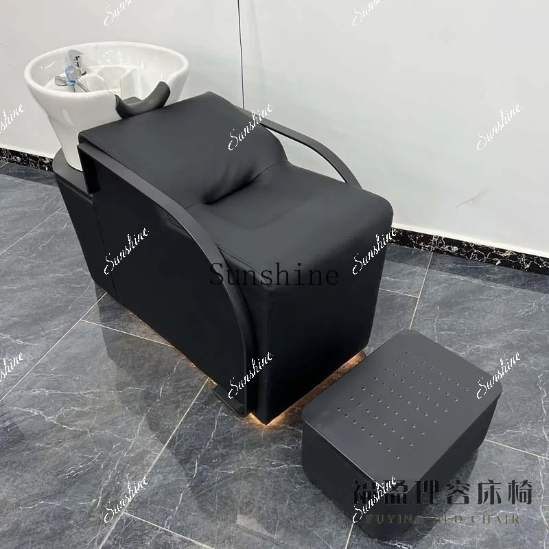 Barber shop hair salon special shampoo flush bed simple semi-reclining  FT