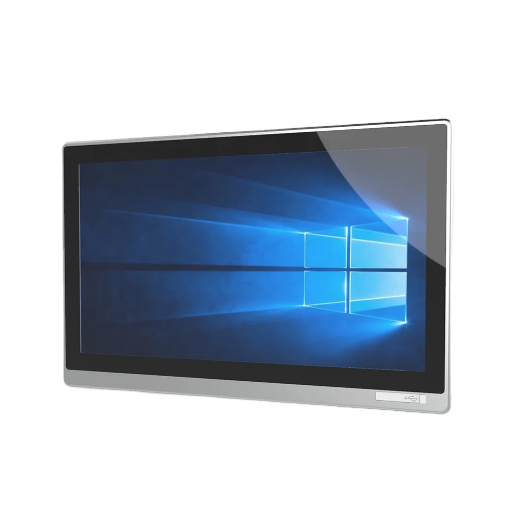 ZXY 1台 18.5インチ 組み込み型ファンレス前面防水IP65タッチスクリーン産業用オールインワンパネルPC