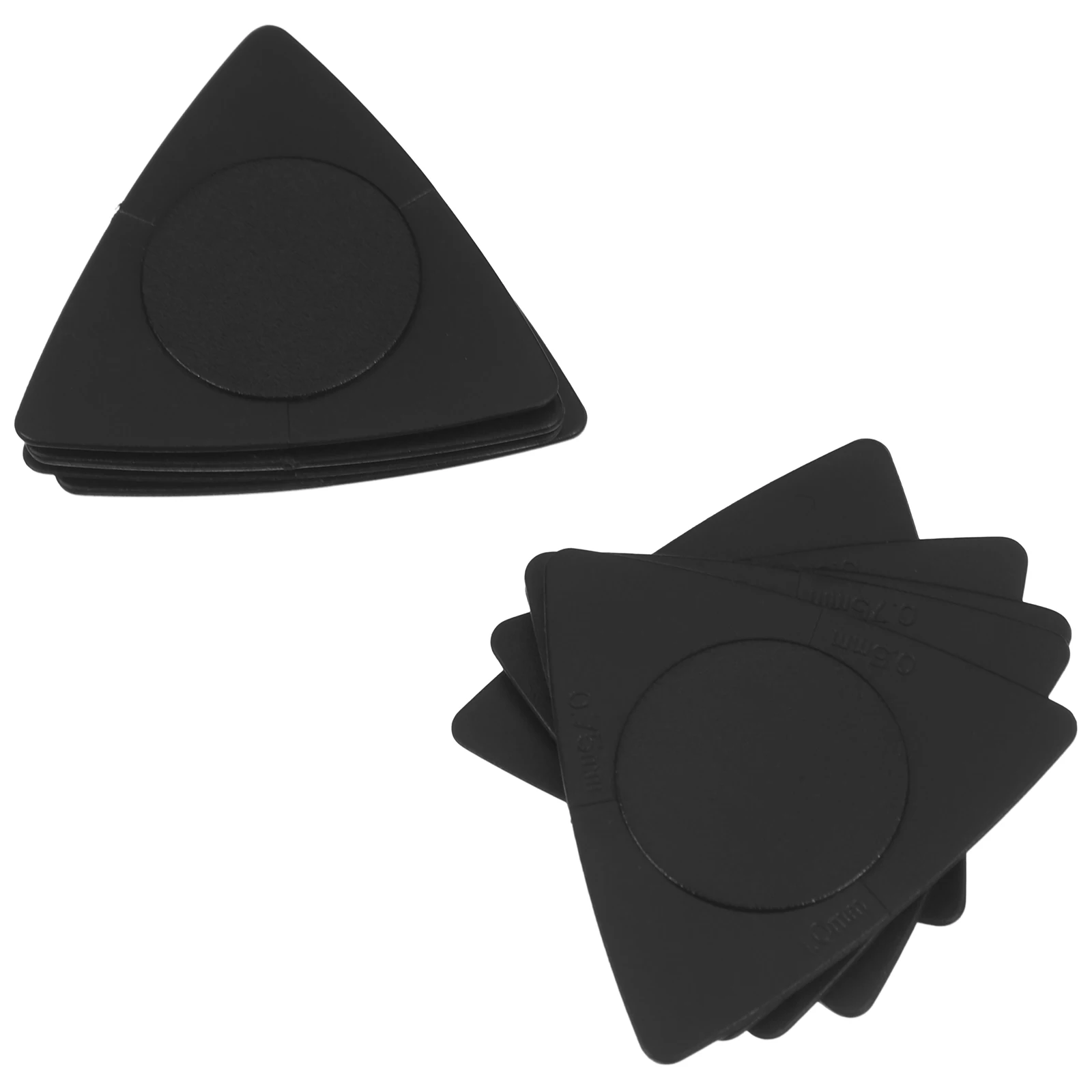 

20pcs Guitar Picks Acoustic Folk Triangle Anti-slip ABS Soft Grip Black 0 5mm 0 75mm 1mm Thickness Warm Tone Accessories