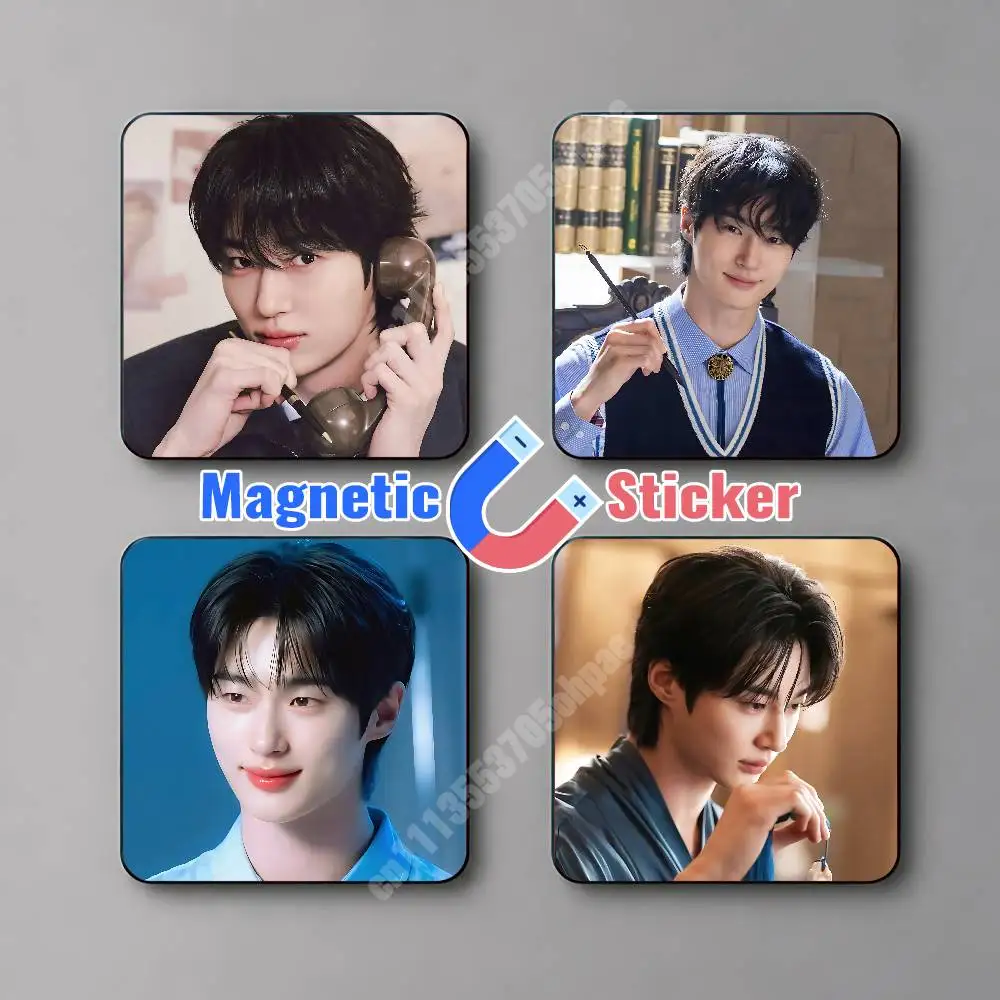 Магнитная наклейка Kdrama B-Byeon W-WooSeok, многоразовая наклейка на холодильник для металлических поверхностей, магнитный маркер