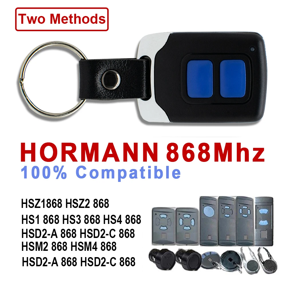 

Controller HORMANN Remote Control HSE2 HSE4 HSM2 HSM4 HS2 HS4 Blue Button 868MHZ Garage Gate Door Opener Two Way