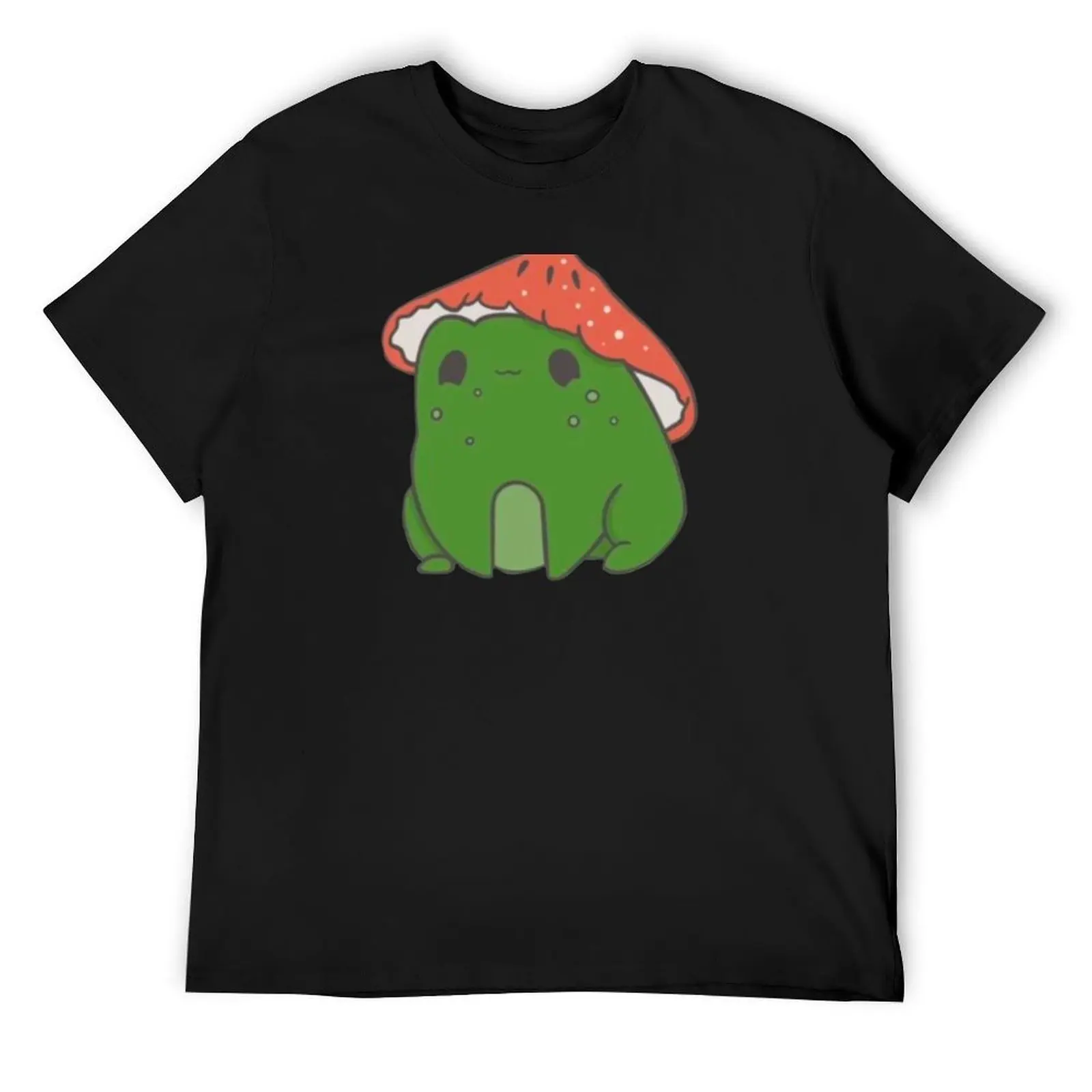 

Cute Frog with Mushroom Hat, Frog Drawing with Mushroom, Mushroom Frog T-Shirt blue archive quick drying men clothing