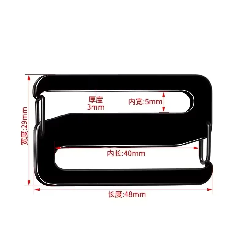 5 Stück Aluminium Metall Verstellbare Schnallenverschlüsse für Rucksack DIY Handwerk Gürtel Taschen Riemen – Detail 10
