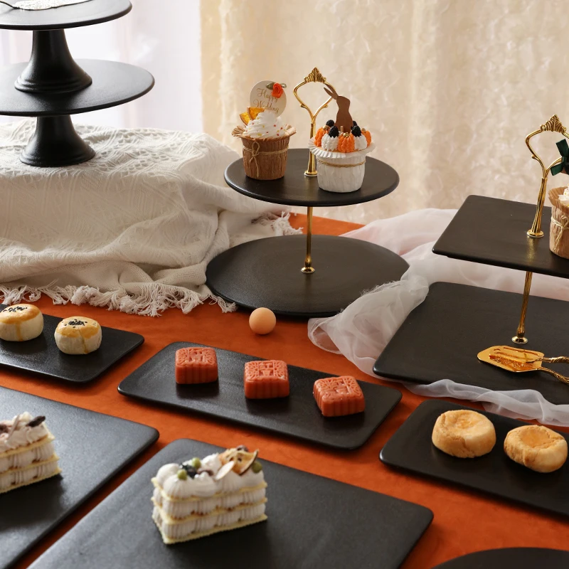 

Dessert Table Display Rack Wedding Birthday Cake Tray Afternoon Tea Snack Rack Cold Food Tea Break Pendulum