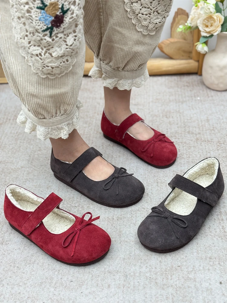 chaussures-mary-jane-retro-doublees-de-fausse-fourrure-pour-femme-ballerines-chaudes-d'hiver-rouges-chaussures-de-mariage-a-bout-rond-et-a-enfiler-tendance