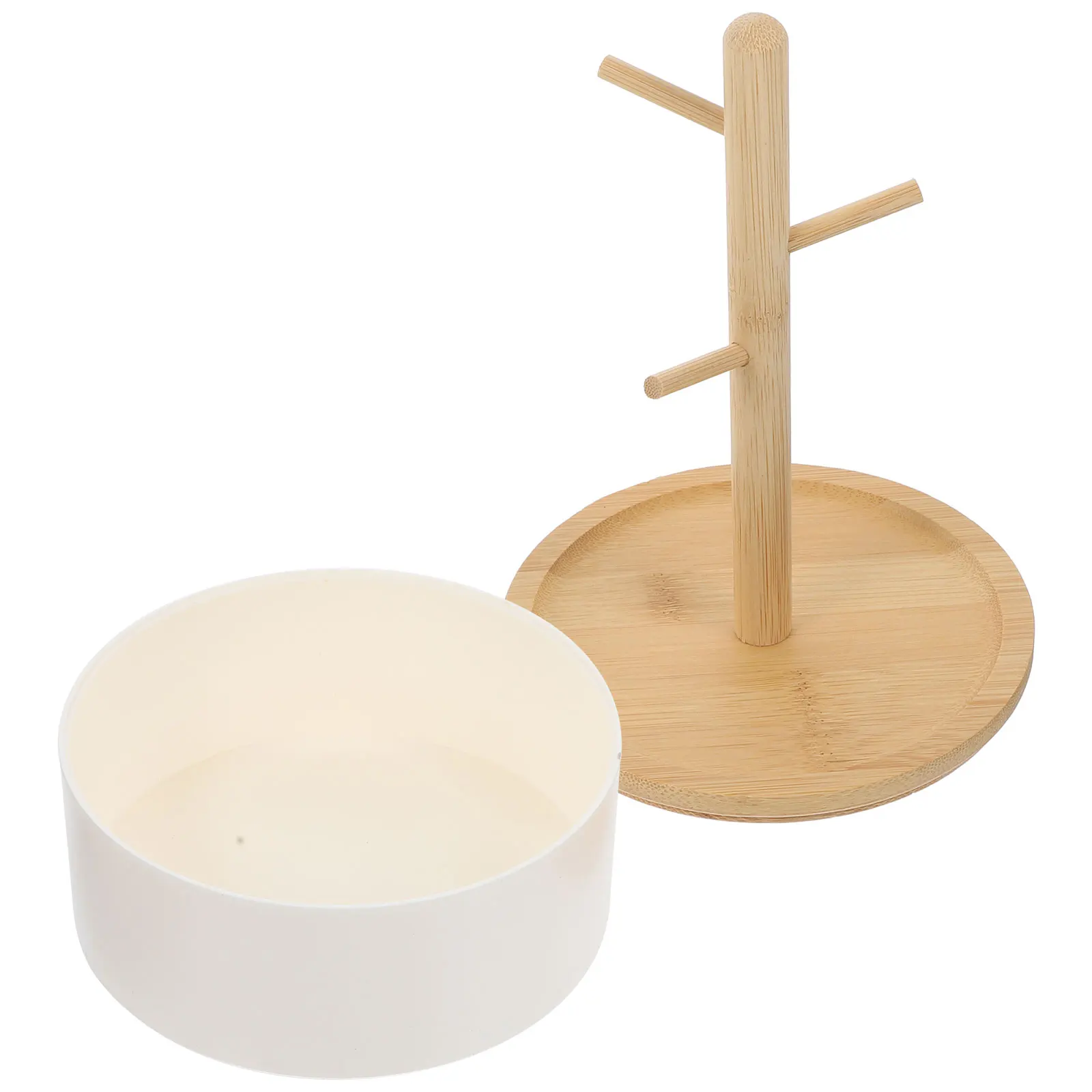 

Jewelry Storage Box Earring Stand Necklace Holder Bamboo Rack Bracelet Display Organizer Home Bedroom Accessories Solution