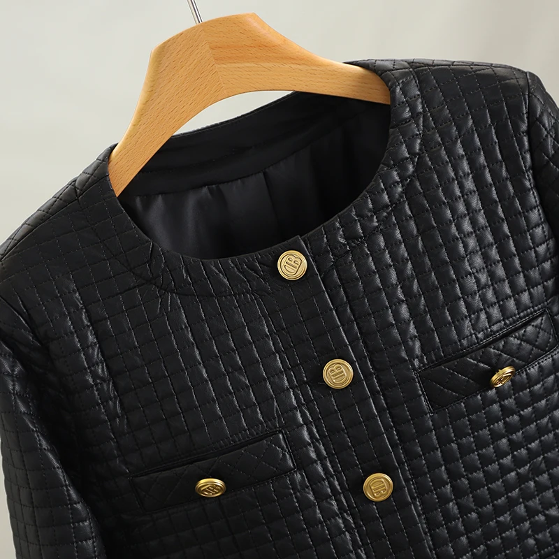 Bella ronde Ne Plaid ort jas dames herfst bovenkleding button-up casual Sle vezelmateriaal lang Sve ademend