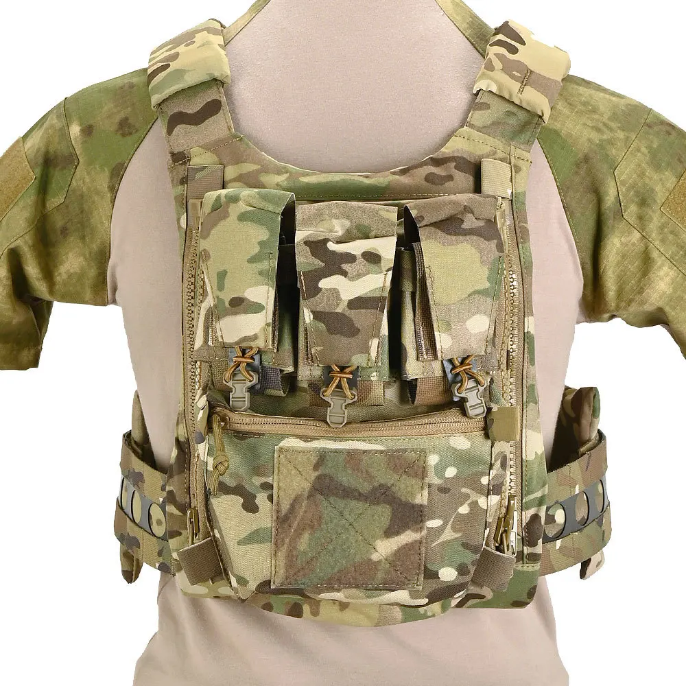 Тактический жилет Airsoft V5 FCPC в стиле Ferro MOLLE Plate Carrier Модульная установка Сумка для гидратации Водная задняя панель Banger Pouch