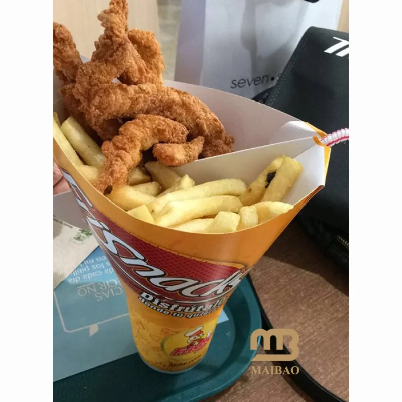 10 00piece.Custom.Personalized Custom logo design Takeaway fast Food Burger Box Packaging Cup Holder Wings Fried Chicken French