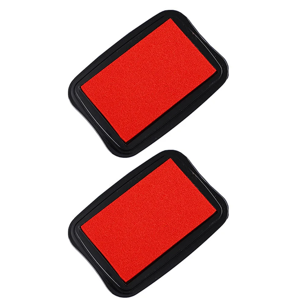 2 قطعة وسادة الحبر الأحمر خمر قسط البلاستيك الإسفنج Diy بها بنفسك سجل القصاصات المطاط الخشب النسيج الحرفية المشاريع ختم منصات المحاسبة