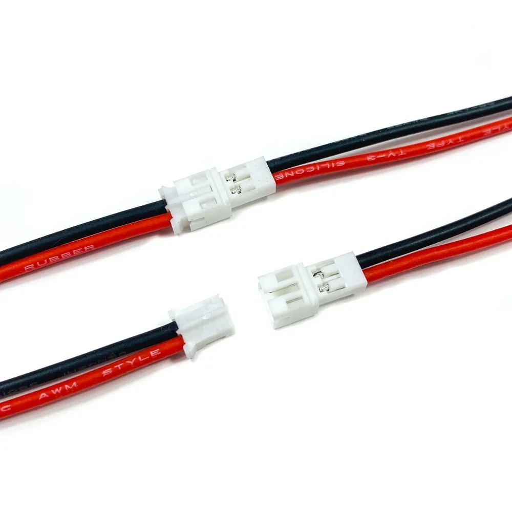 5/10/20/50/100Pairs Soft Silicone JST-PH 2.0 Male and Female Connector Cable 10cm for Battery JJRC H36 H67 Blade Inductrix E010