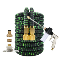 Garden hose watering nozzle high pressure car wash spray gun foam watering can water gun flush device