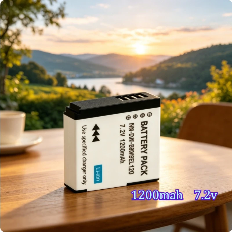 1.2Ah Suitable for Panasonic BLH7E Camera Battery BLH7GK GM1 GF7 GF8 Gf9 Lx10  7.2V Multi Type Compatible Digital Battery