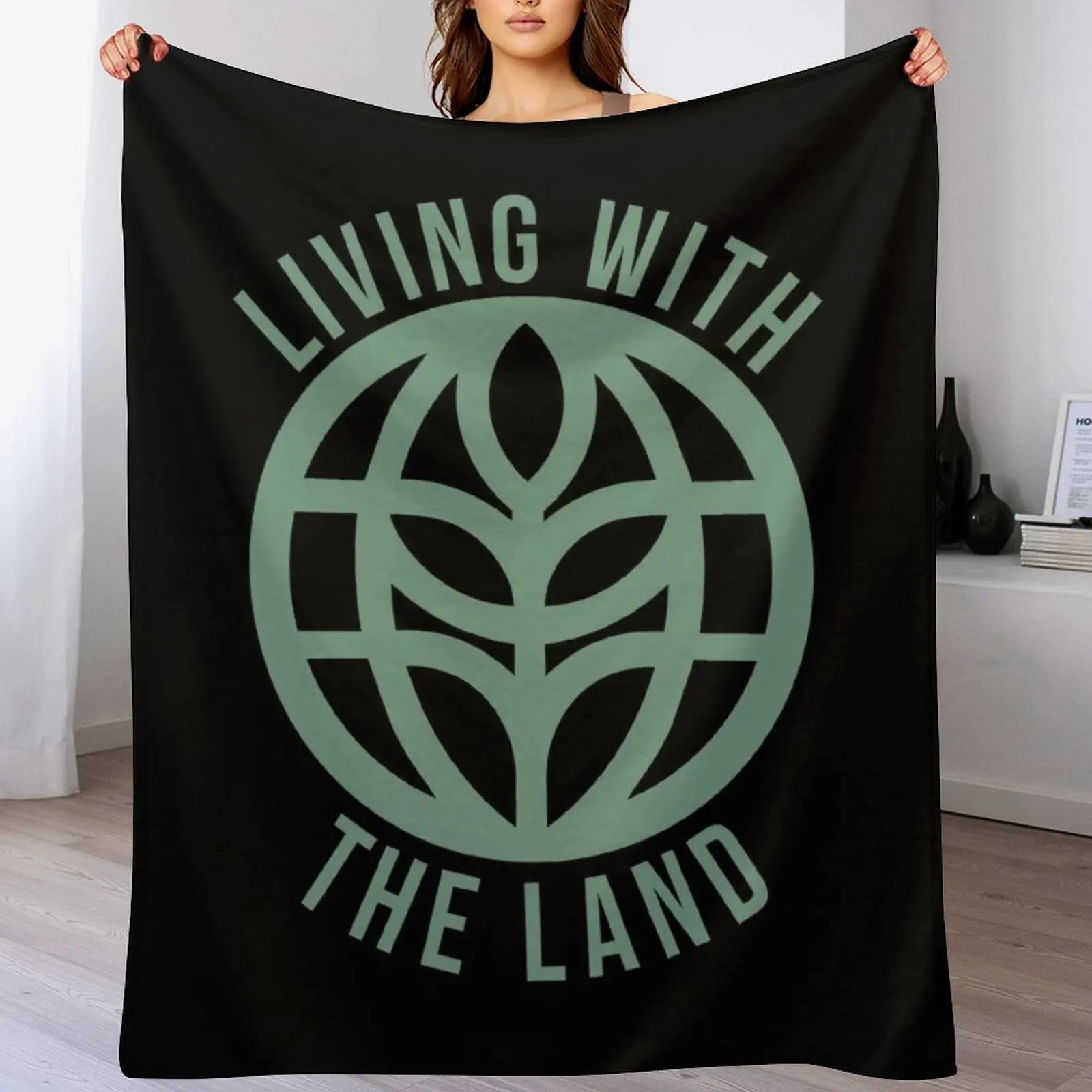 

Living with the Land Throw Blanket Summer Beddings Vintage Large anime Blankets