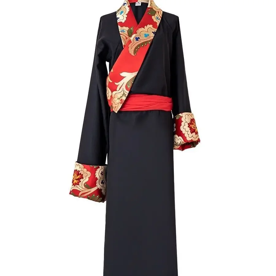 Tibetan tourism photography women's single piece Tibetan robe