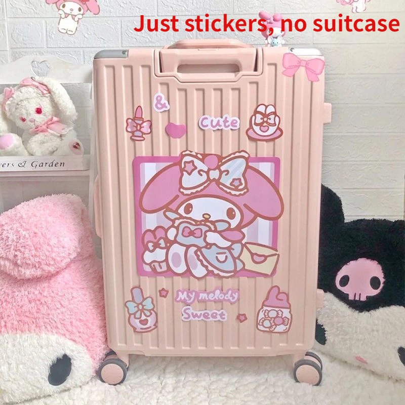 Cartoon Sanrio suitcase sticker Kuromi Pacha dog waterproof suitcase trolley case decorative sticker waterproof