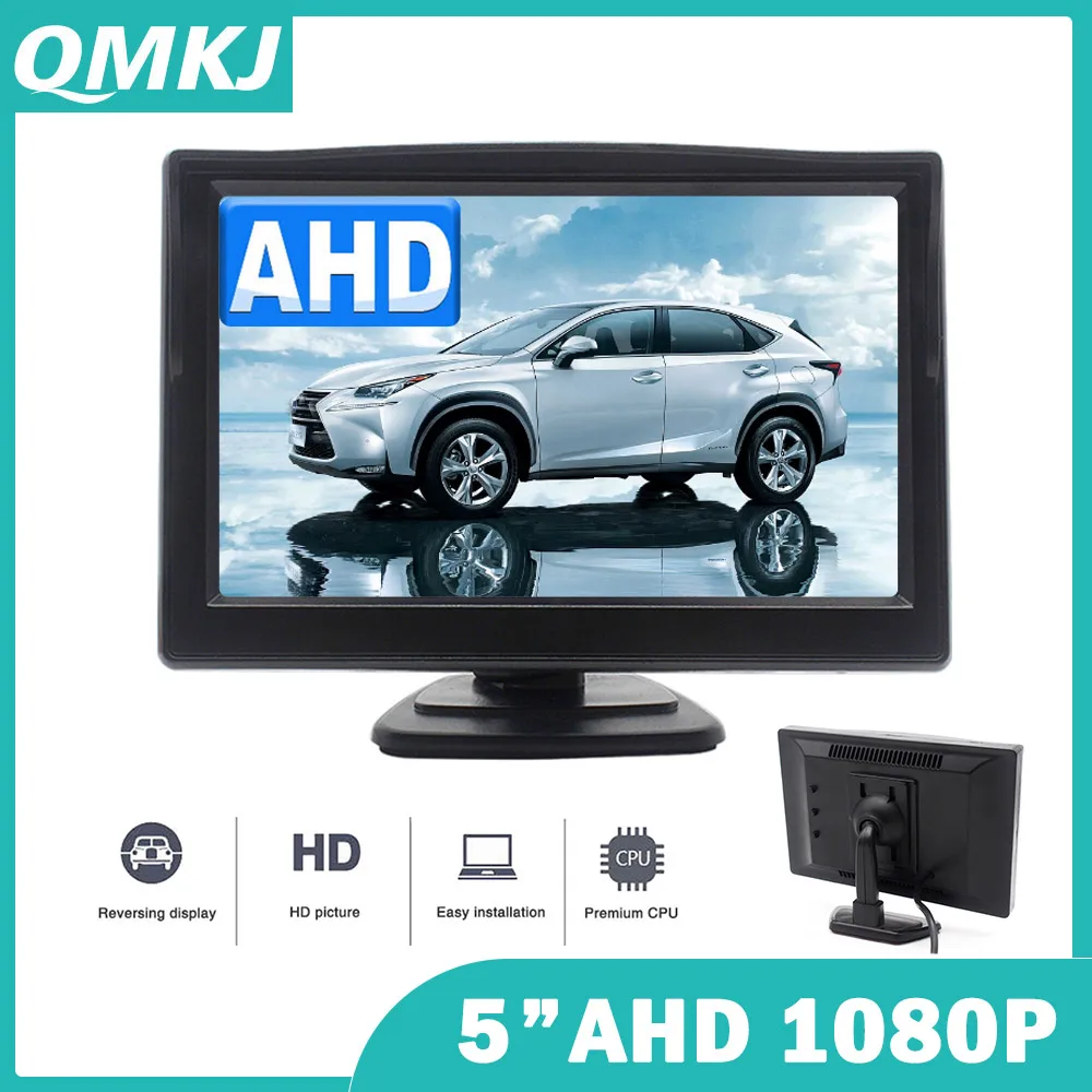 

QMKJ AHD IPS 1920*1080P 5 Inch HD Monitor For Car Starlight Night Vision Camera Vehicle Reverse Image Display TFT LCD Display