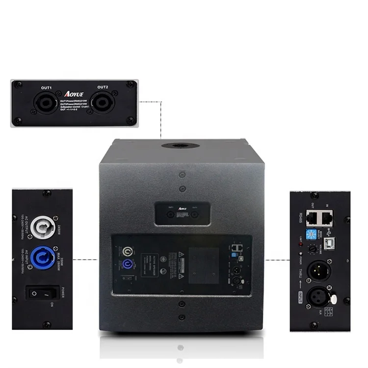 Sinbosen AO-12B RMS 400w big powerful Active dj audio system sound bass speaker box Powered 12 inch subwoofer