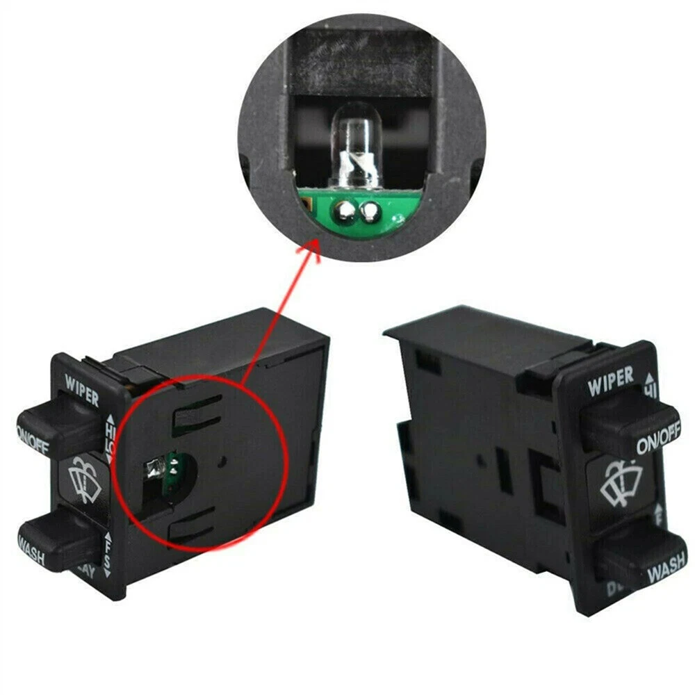 

Black Wiper Control Switch Wiper Control Switch Replacement Wiper Switch Direct Replacement Plastic And Metal Construction