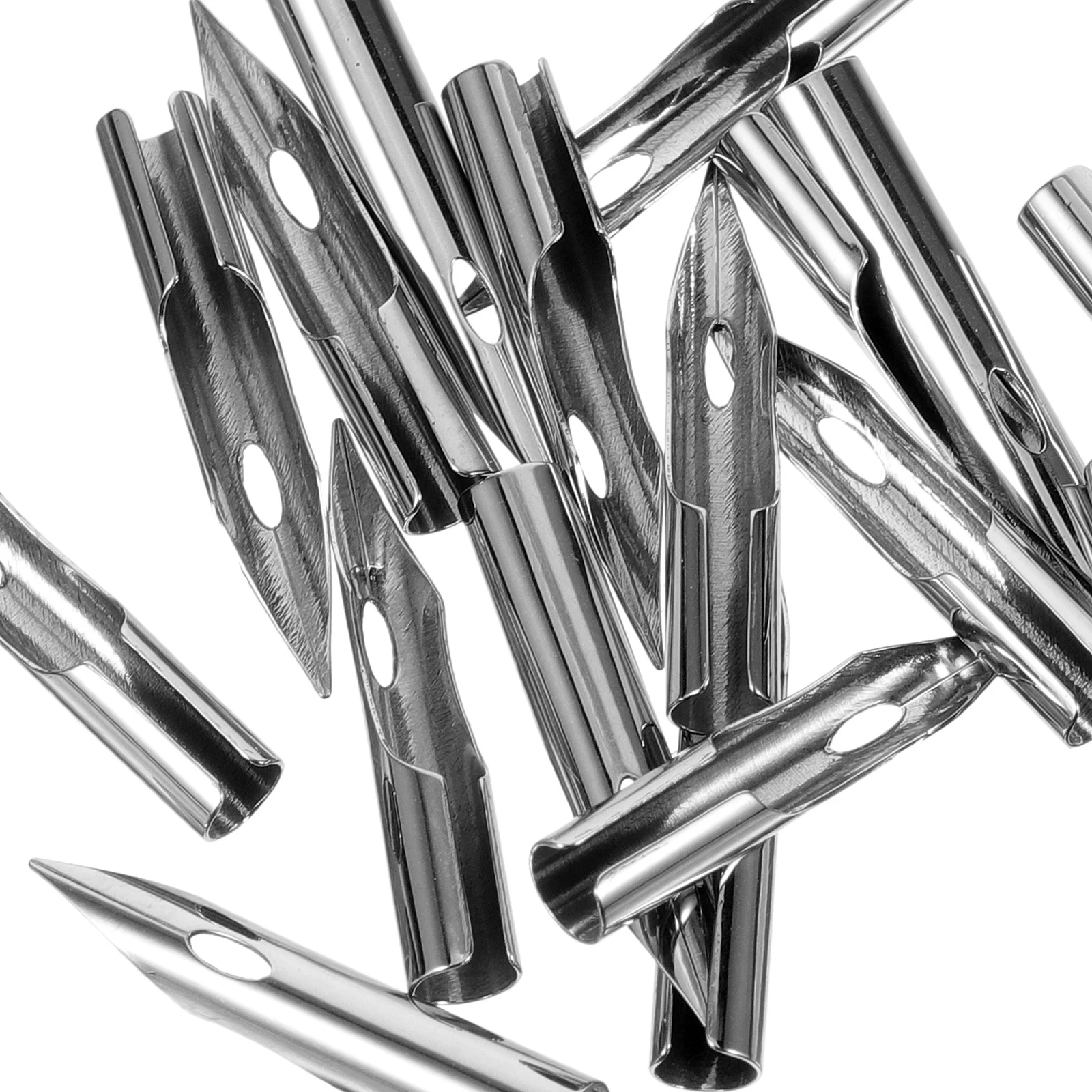 30 قطعة من المناقير المعدنية لأقلام الحبر سهلة الاستبدال لممارسة الكتابة ومستلزمات الخط للفتيات نصائح قلم حبر