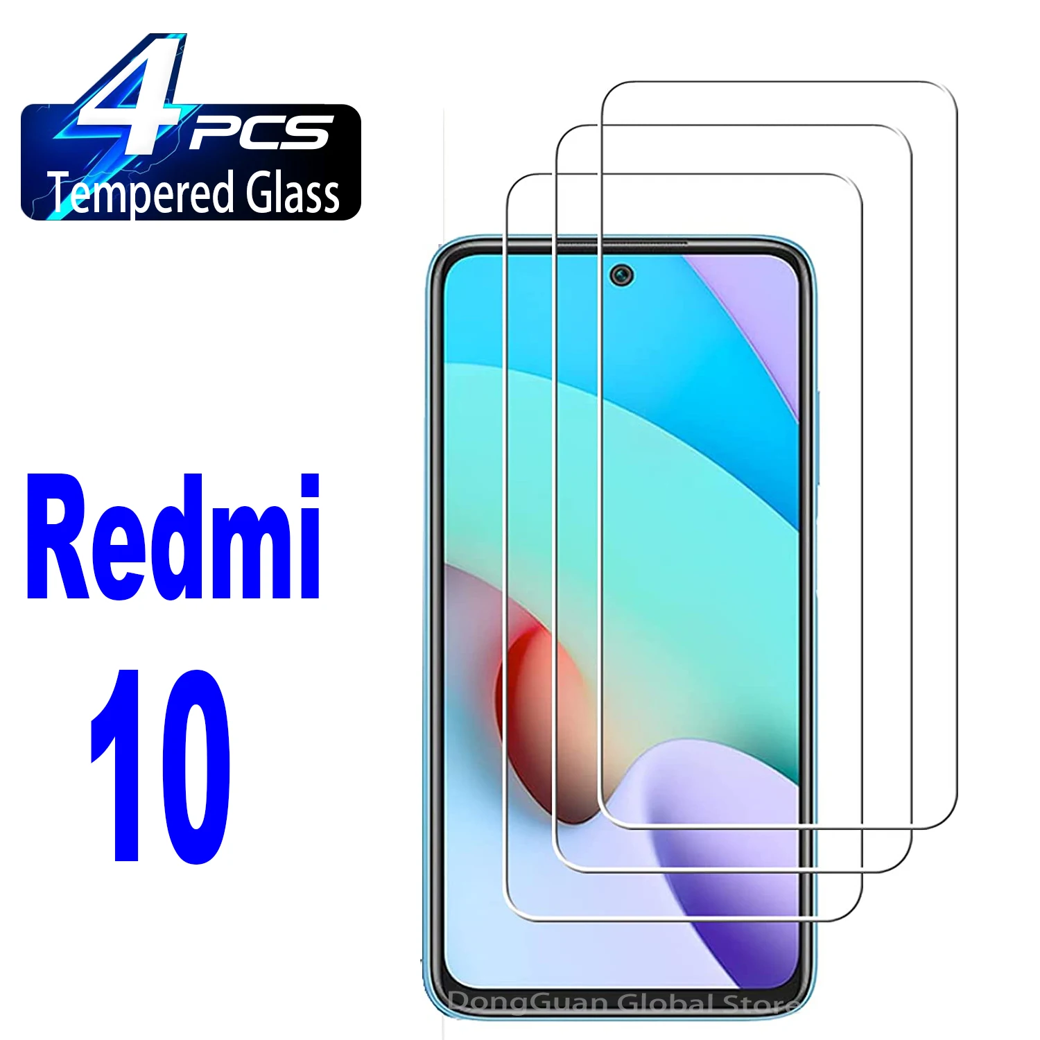 2/4 шт. закаленное стекло для Redmi 10 Prime 2022 10A 10C Защитная пленка для экрана