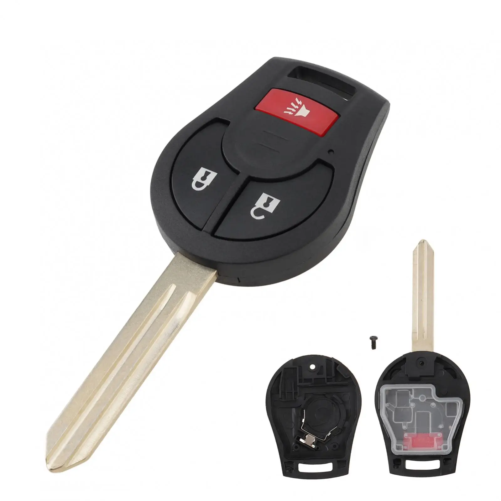 2 / 3 / 4 Buttons Replacement Key Fob Cover Case Fit for NISSAN Wear-resistant Keyless Entry Remote Key Fob Shell