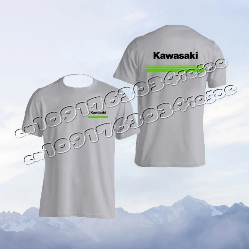 

Kawasaki Motorcycle Logo Men's T-shirt Summer Short Sleeved Women's T-shirt Pure 2025 New Casual Couple's Top