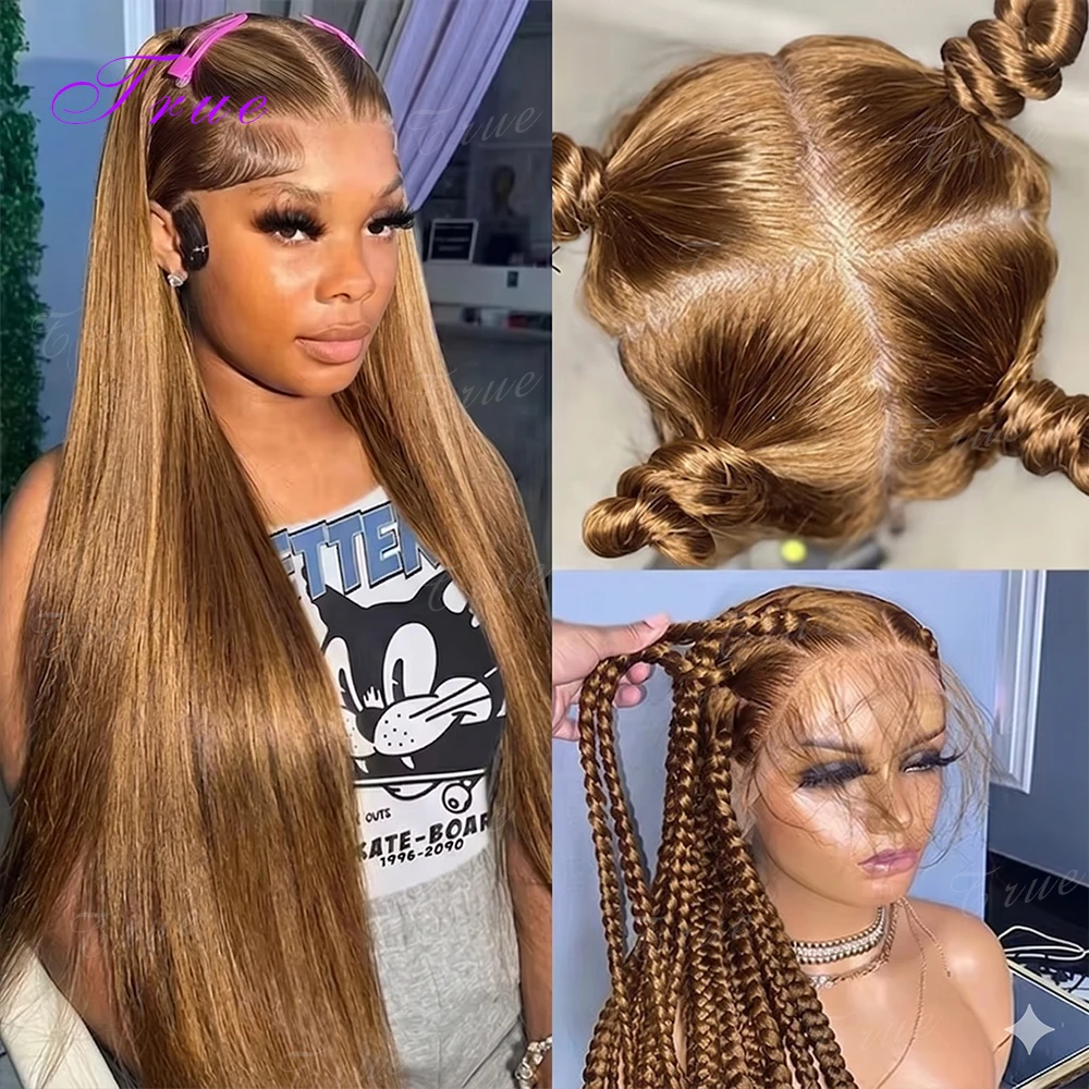 

360 Full Lace Wig Highlight Ombre 30 40Inch Straight Lace Frontal Human Hair Wigs Colored 13x6 Raw Hd Transparent Lace Front Wig