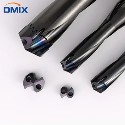 DMIX Crown High speed bit 10-25.8mm Carbide insert Violent hole machining indexable Stainless steel processing saber-tooth drill