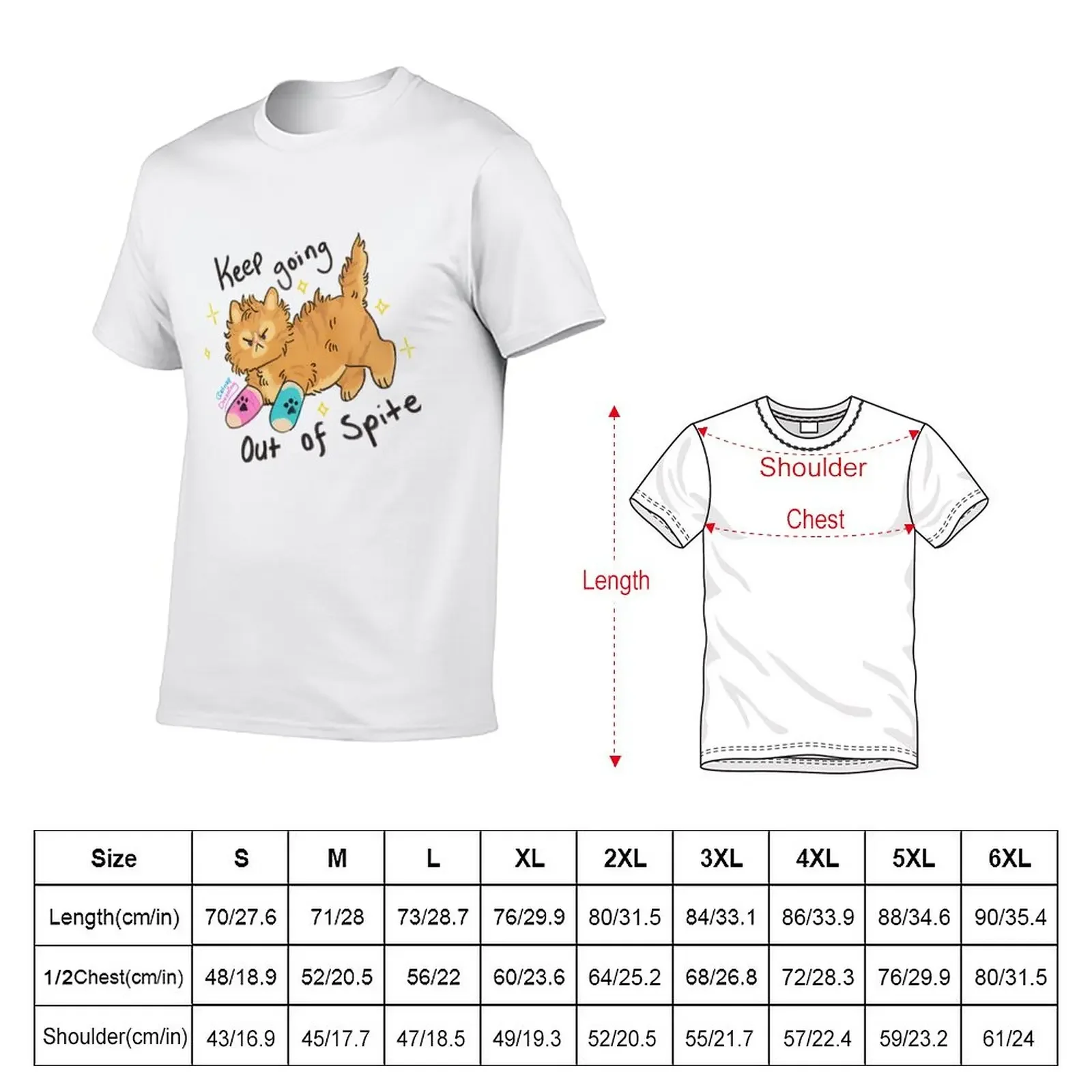 New Keep Going Out of Spite T-Shirt designer shirts boys animal print sports fans summer top mens designer t shirt