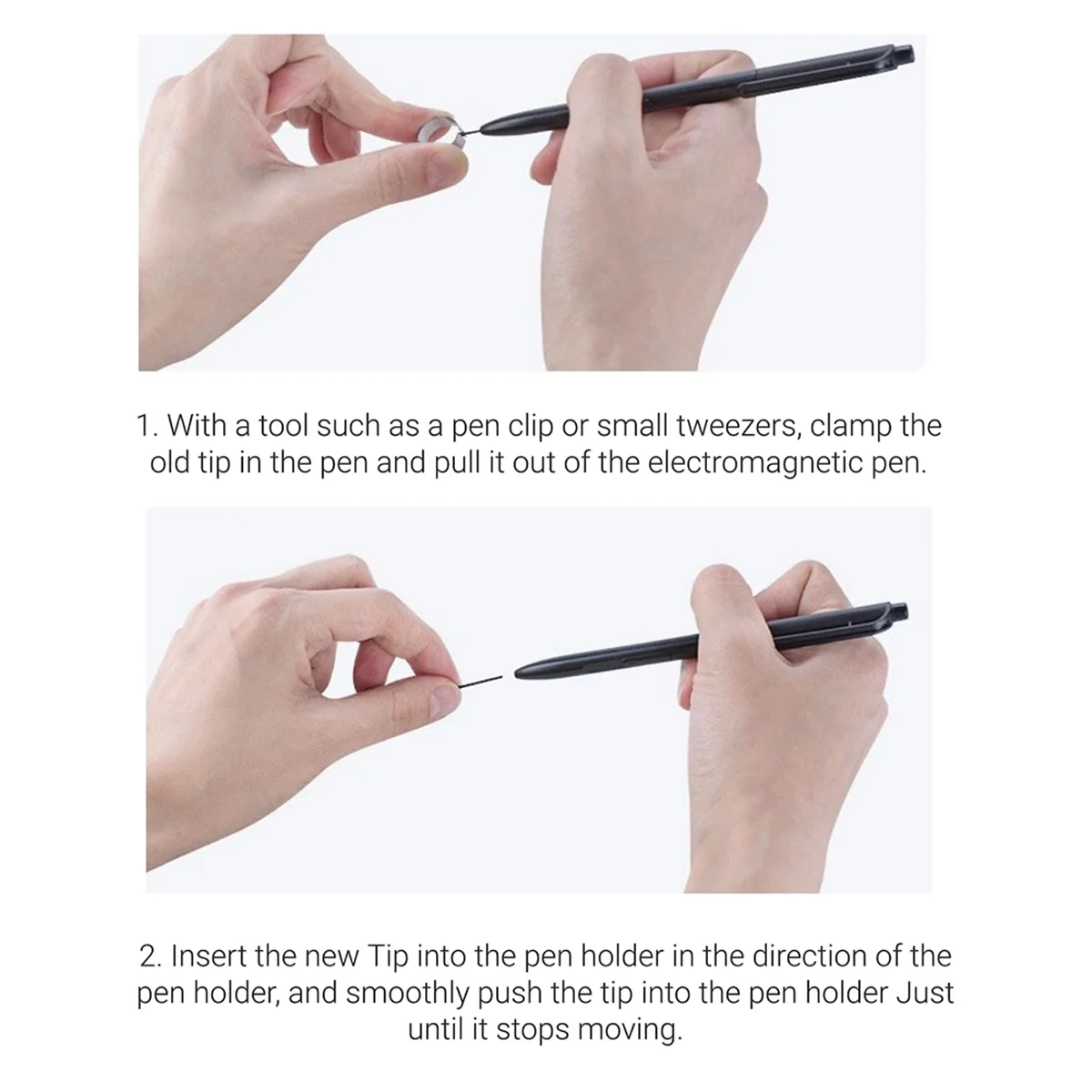 AT77 10 шт. насадки для маркера для замечательного стилуса 1/2, сменные мягкие наконечники для ручки Boox Pen2/Pen Plus, наконечники с инструментом