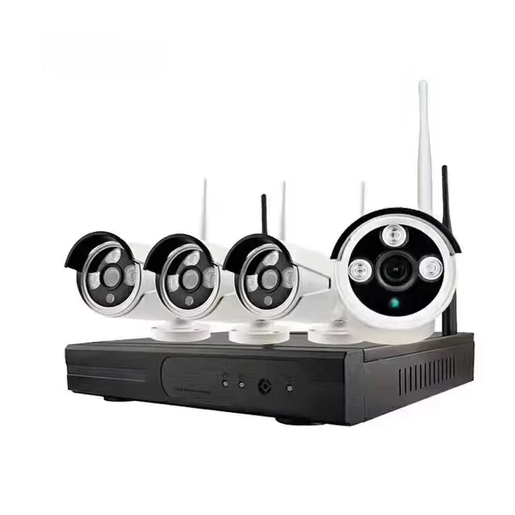 Hot sell 4CH 720P security-protection  Wireless NVR Kit Outdoor Surveillance Home security  system wireless