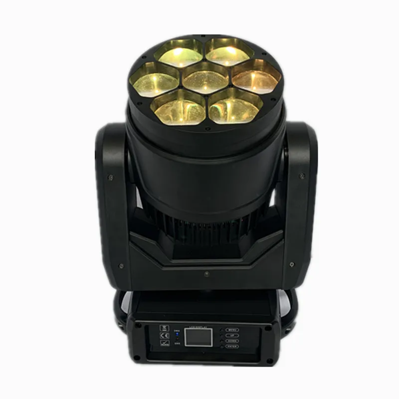 Professional Stage Light 7X40W Zoom LED Moving Head Wash Light Bee Eyes Effect DJ Equipment Each LED Control Seperately