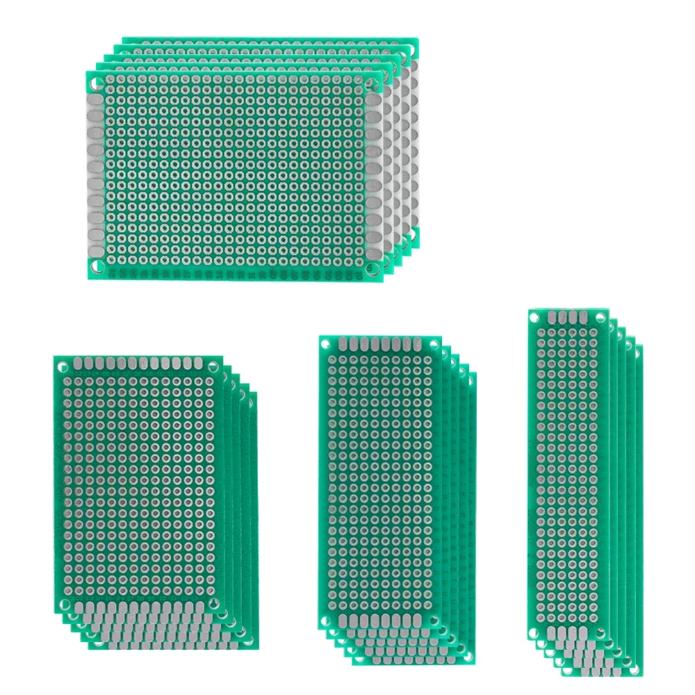 20PCS Single Sided Prototype PCB  5x7 4x6 3x7 2x8cm Diy Universal Printed Circuit PCB Board 4 Sizes Protoboard For Arduino