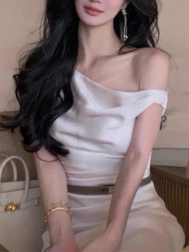 Robe d'été pour femmes, avec écharpe, taille sur mesure, couleur t-shirt, Midi Dr Ele, ligne a, couleur Pure, nouvelle collection 2025