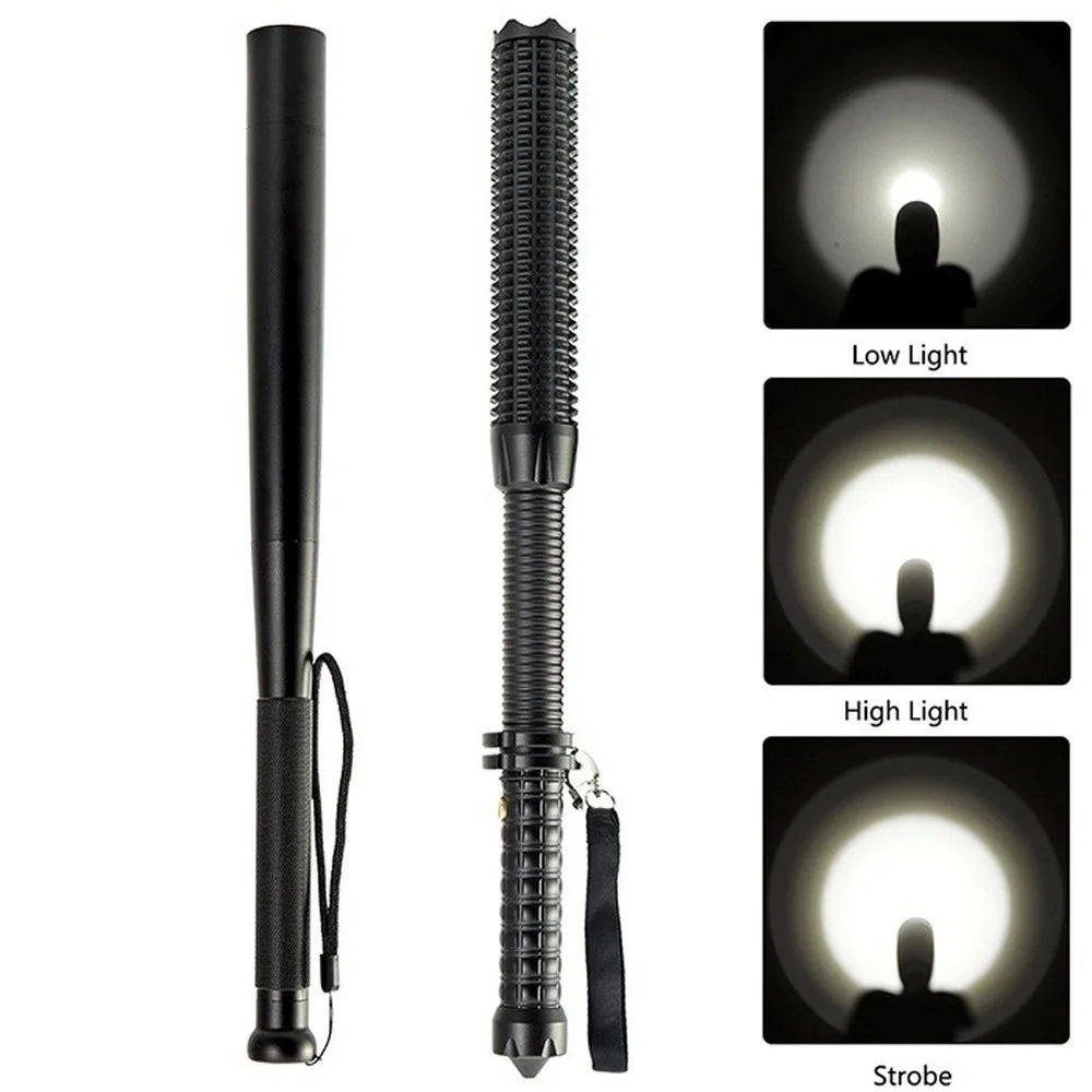 Baseball Bat Torch Flashlight Torch Zoomable 3 Mode Q5 LED Lamp Security Hi-Quality