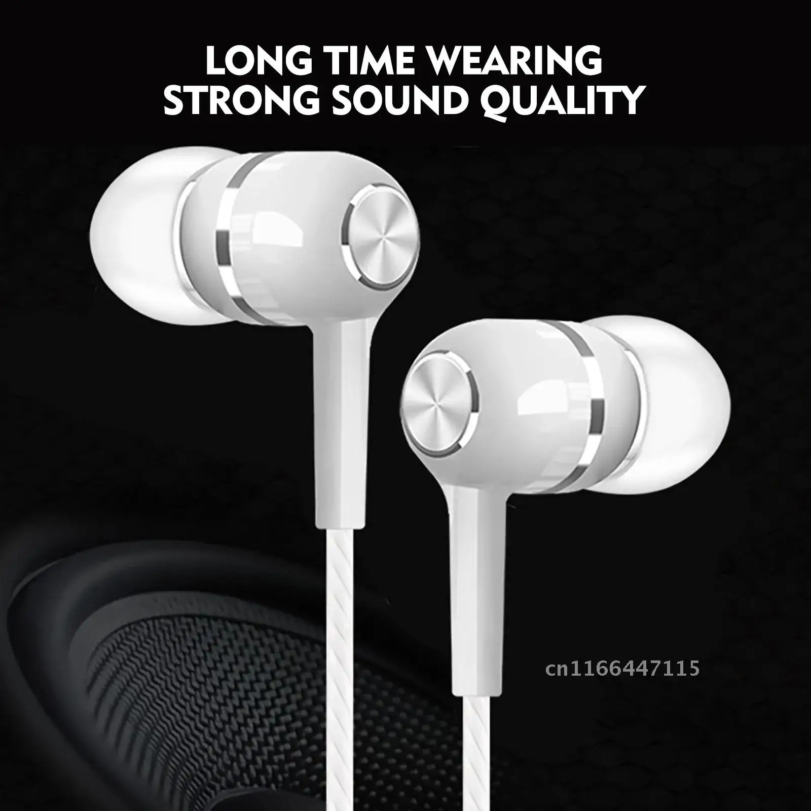 

2022 New Design S12 Sports Universal Subwoofer In-Ear Wire-Controlled Microphone Headset Earphones Accessories Dropshiping