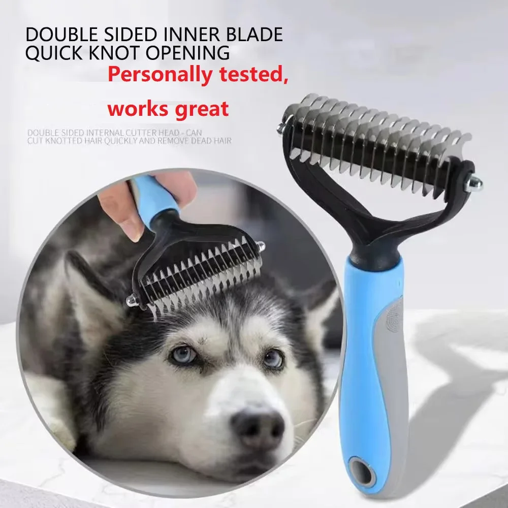 

New Professional Pet Cat Hair Removal Comb Brush Dog Grooming Shedding Tools Puppy Hair Shedding Trimmer Pet Fur Trimming Combs